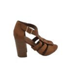 Sandale dama Graceland, 40, imitatie de piele, material textil, maro