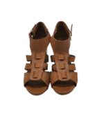 Sandale dama Graceland, 40, imitatie de piele, material textil, maro - imagine 3