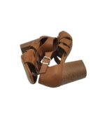 Sandale dama Graceland, 40, imitatie de piele, material textil, maro - imagine 4