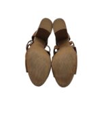 Sandale dama Graceland, 40, imitatie de piele, material textil, maro - imagine 5
