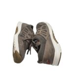 Adidasi barbati Rolingsoft, 41, material textil, piele, gri bej - imagine 4