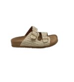 Saboti dama Graceland, 38, material textil, crem alb