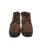 Ghete barbati Bally, 42, piele intoarsa, maro - imagine 3