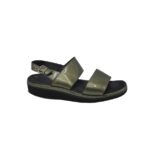 Sandale dama  41, imitatie de piele, piele, kaki