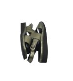 Sandale dama  41, imitatie de piele, piele, kaki - imagine 4