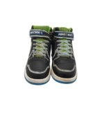 Adidasi copii 33, imitatie de piele, material textil, negru - imagine 3