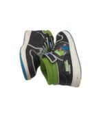 Adidasi copii 33, imitatie de piele, material textil, negru - imagine 4