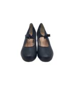 Pantofi dama 38, piele intoarsa, piele, negru - imagine 3