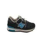 Adidasi dama New Balance, 37, piele intoarsa, material textil, negru
