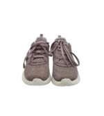 Adidasi dama Skechers, 38, material textil, gri - imagine 3