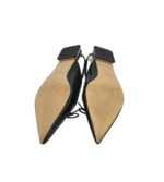 Balerini dama Zara, 38, imitatie de piele, negru - imagine 5