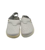 Saboti barbati Wellness , piele, alb - imagine 3