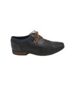 Pantofi barbati Venice, 45, imitatie de piele, negru