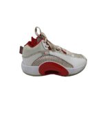 Adidasi dama Jordan, 38, material textil, piele, alb rosu