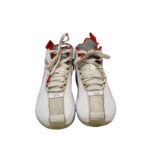 Adidasi dama Jordan, 38, material textil, piele, alb rosu - imagine 3