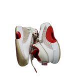 Adidasi dama Jordan, 38, material textil, piele, alb rosu - imagine 4