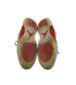 Adidasi dama Jordan, 38, material textil, piele, alb rosu - imagine 5