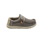 Mocasini barbati Dude, 41, material textil, gri