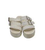 Saboti dama Lavie, 36, imitatie de piele, alb - imagine 3