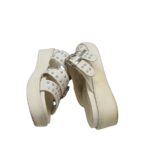 Saboti dama Lavie, 36, imitatie de piele, alb - imagine 4