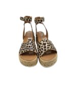 Sandale dama  39, imitatie de piele, maro negru - imagine 4