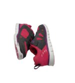 Adidasi copii Vty, 32, imitatie de piele, material textil, negru roz - imagine 4