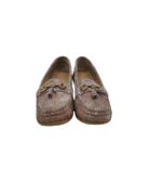 Mocasini dama 40, piele intoarsa, bej - imagine 3