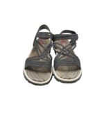 Sandale dama Rieker, 39, imitatie de piele, material textil, negru - imagine 3