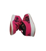 Adidasi dama Adidas, 40, imitatie de piele, material textil, roz negru - imagine 4