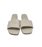 Saboti dama Catwalk, 42, imitatie de piele, alb - imagine 2