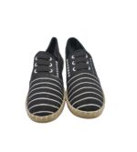 Espadrile dama Bella, 41, material textil, negru alb - imagine 3
