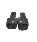 Saboti dama 36, piele, negru - imagine 3