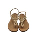 Sandale dama Constantin Starke, 37, imitatie de piele, material textil, bej - imagine 3