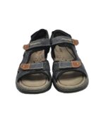 Sandale barbati Rieker, 44, imitatie de piele, negru albastru - imagine 3