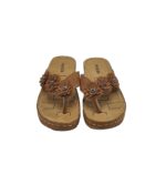 Saboti dama Fashion, 37, imitatie de piele, maro - imagine 3