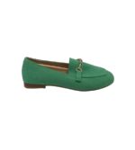 Mocasini dama Bonprix,, material textil, verde