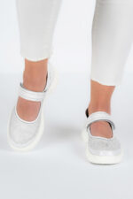 Sandale dama Lady Eloise , imitatie de piele, alb - imagine 10