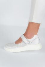 Sandale dama Lady Eloise , imitatie de piele, alb - imagine 11