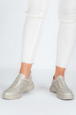 Adidasi dama Lady Conf, imitatie de piele, bej - imagine 2