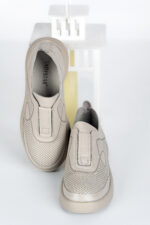 Adidasi dama Lady Conf, imitatie de piele, bej - imagine 14