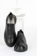 Adidasi dama Lady Conf, imitatie de piele, negru - imagine 9