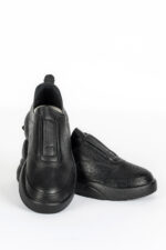 Adidasi dama Lady Conf, imitatie de piele, negru - imagine 10