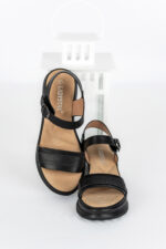 Sandale dama Lady Noir, imitatie de piele, negru - imagine 13