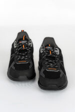 Adidasi barbati AxBoxing Aero, imitație de piele, material textil, negru - imagine 2