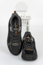 Adidasi barbati AxBoxing Aero, imitație de piele, material textil, negru - imagine 5