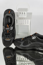 Adidasi barbati AxBoxing Aero, imitație de piele, material textil, negru - imagine 7