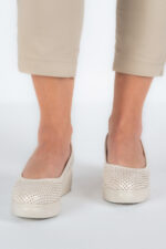 Pantofi dama Lady Luna, imitatie de piele, bej - imagine 2