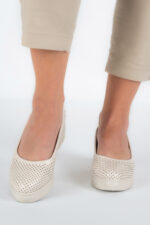 Pantofi dama Lady Luna, imitatie de piele, bej - imagine 3