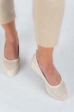 Pantofi dama Lady Luna, imitatie de piele, bej - imagine 8