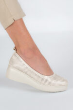 Pantofi dama Lady Luna, imitatie de piele, bej - imagine 10